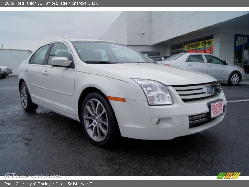 White Suede / Charcoal Black 2009 Ford Fusion SE