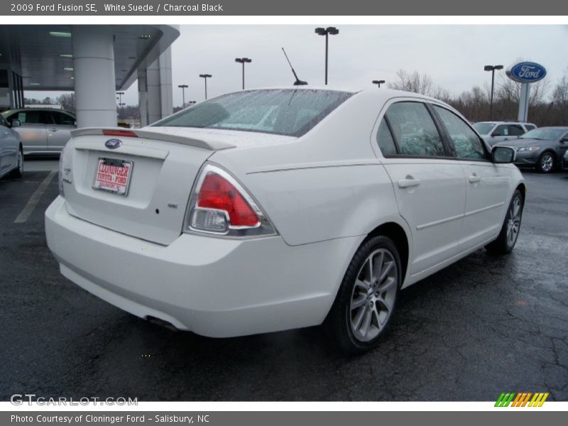 White Suede / Charcoal Black 2009 Ford Fusion SE