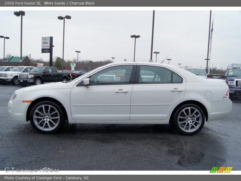 White Suede / Charcoal Black 2009 Ford Fusion SE