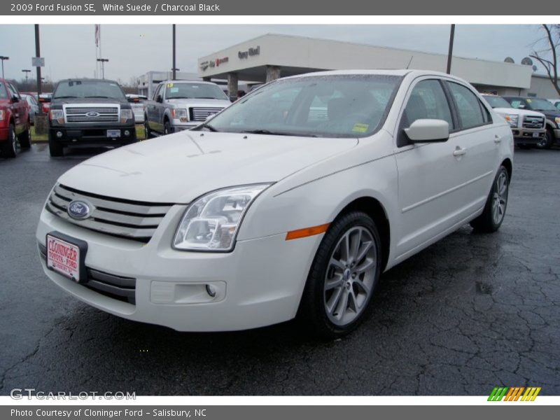 White Suede / Charcoal Black 2009 Ford Fusion SE