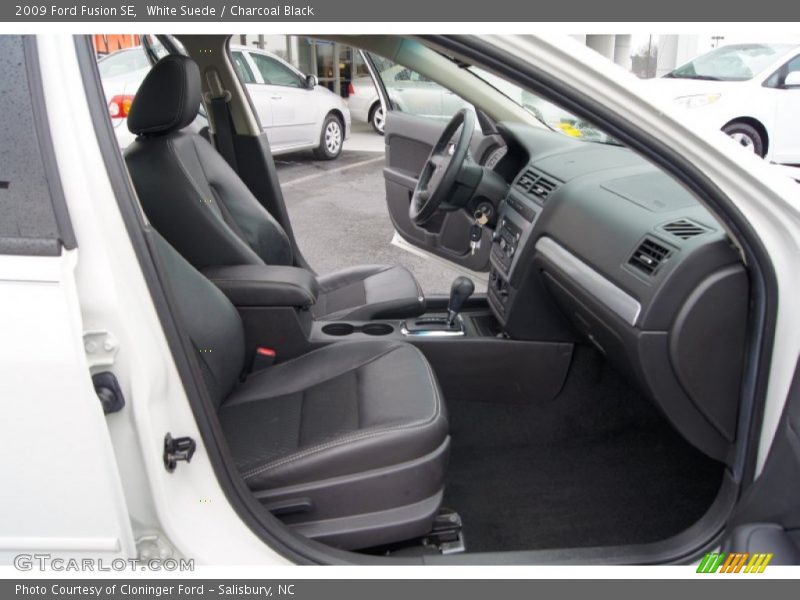 White Suede / Charcoal Black 2009 Ford Fusion SE