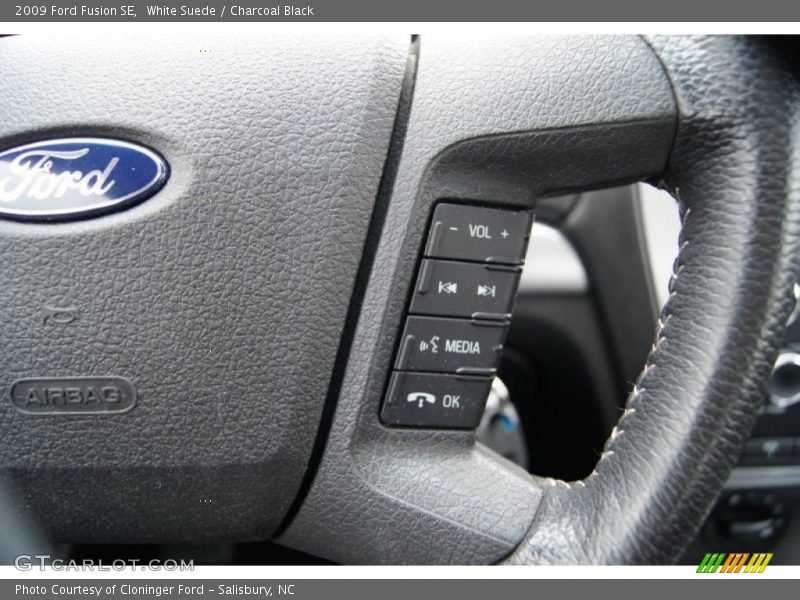 White Suede / Charcoal Black 2009 Ford Fusion SE