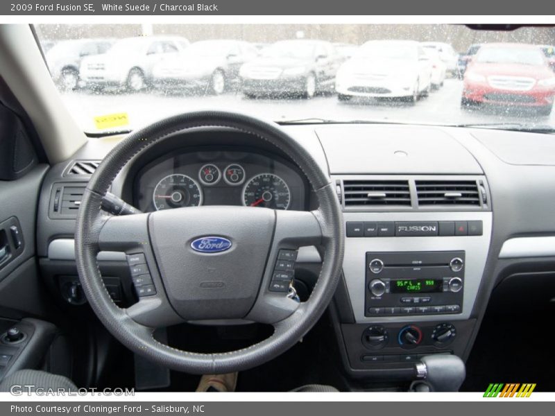 White Suede / Charcoal Black 2009 Ford Fusion SE