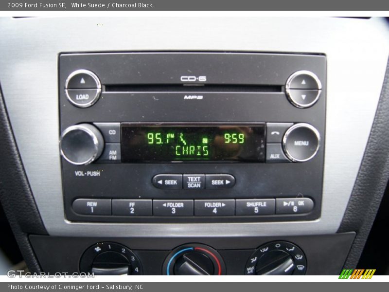 White Suede / Charcoal Black 2009 Ford Fusion SE