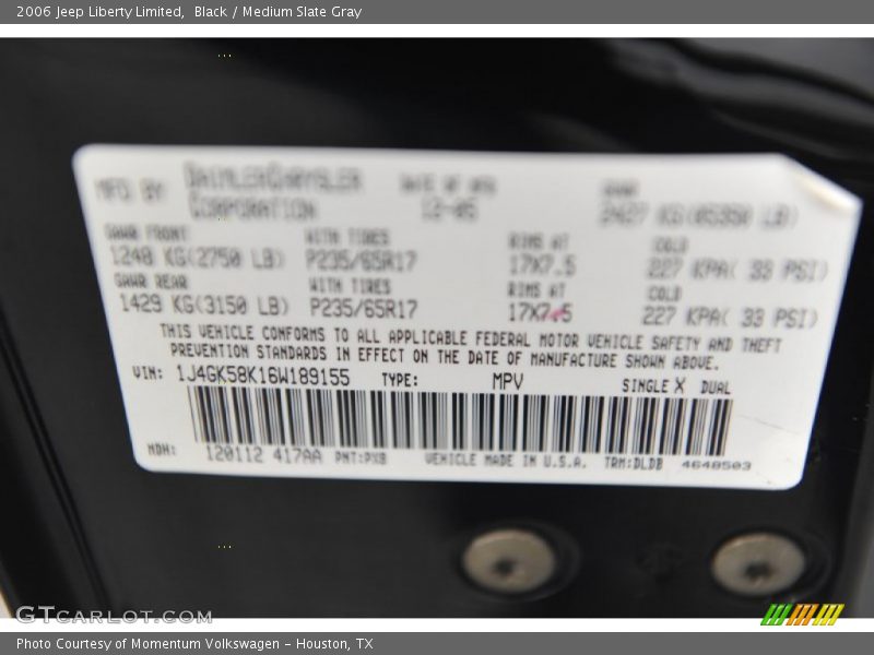 PX8 - 2006 Jeep Liberty Limited