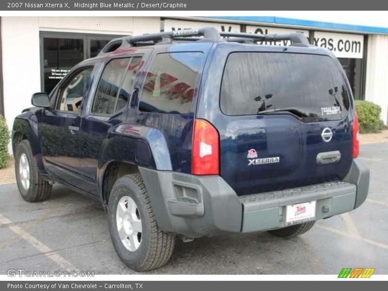 Midnight Blue Metallic / Desert/Graphite 2007 Nissan Xterra X