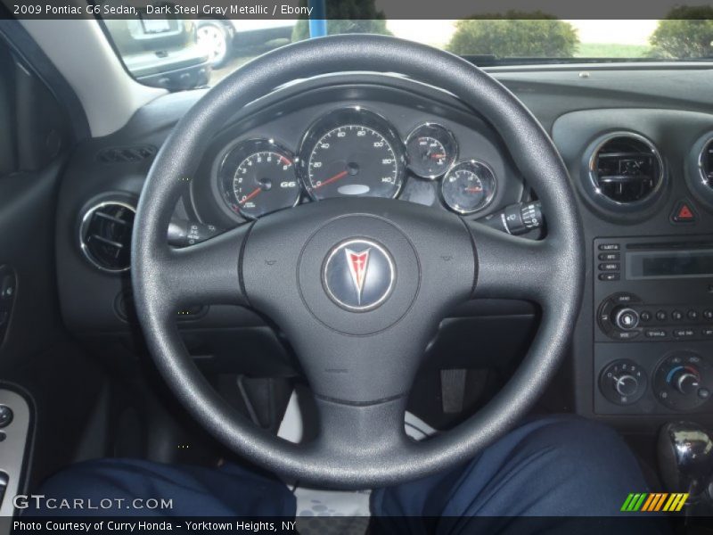 Dark Steel Gray Metallic / Ebony 2009 Pontiac G6 Sedan