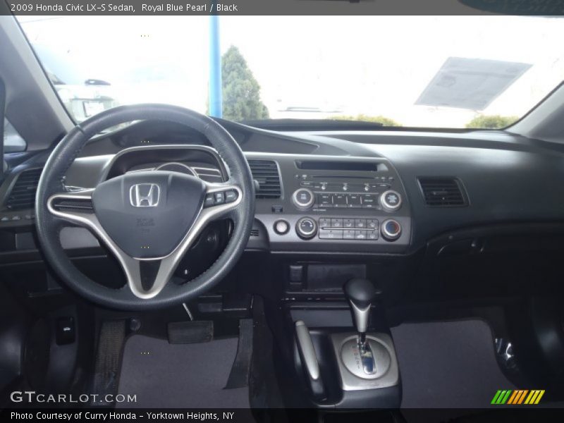 Royal Blue Pearl / Black 2009 Honda Civic LX-S Sedan