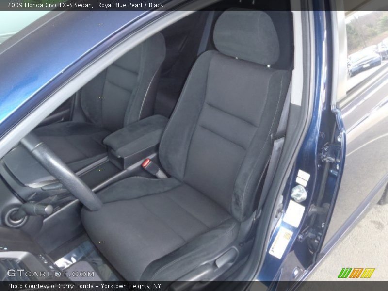 Royal Blue Pearl / Black 2009 Honda Civic LX-S Sedan