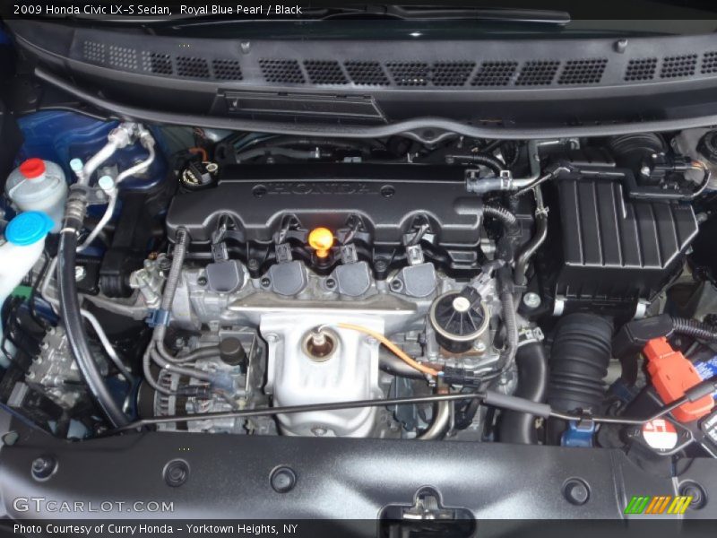 Royal Blue Pearl / Black 2009 Honda Civic LX-S Sedan