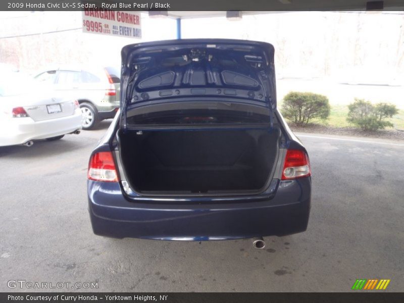 Royal Blue Pearl / Black 2009 Honda Civic LX-S Sedan