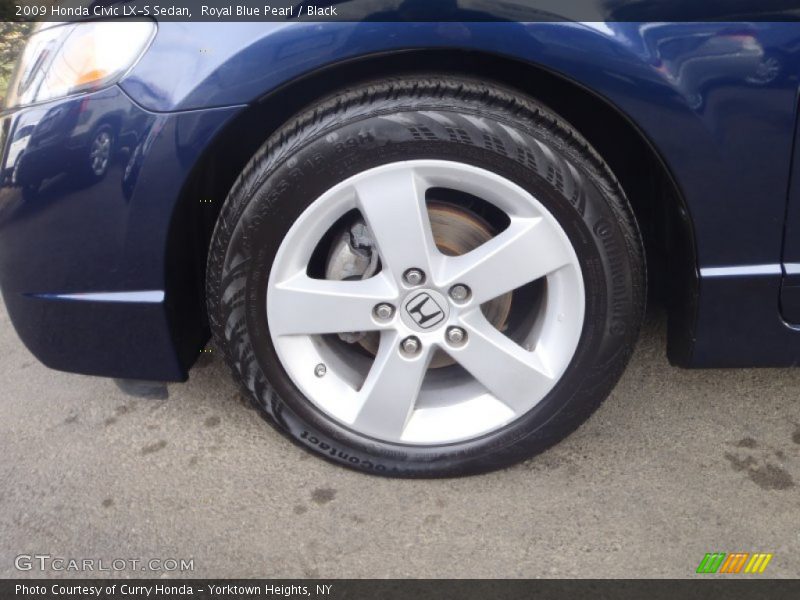 Royal Blue Pearl / Black 2009 Honda Civic LX-S Sedan