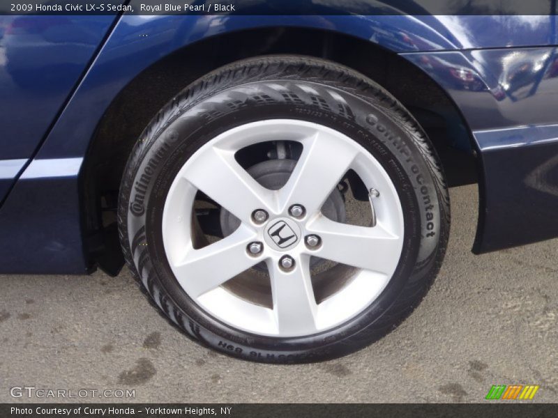 Royal Blue Pearl / Black 2009 Honda Civic LX-S Sedan