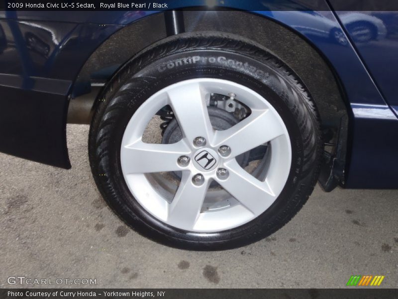Royal Blue Pearl / Black 2009 Honda Civic LX-S Sedan