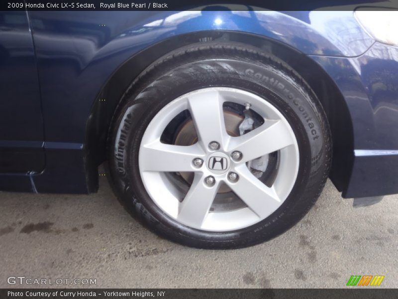 Royal Blue Pearl / Black 2009 Honda Civic LX-S Sedan