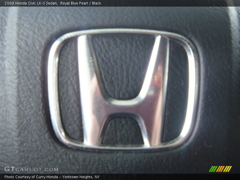 Royal Blue Pearl / Black 2009 Honda Civic LX-S Sedan