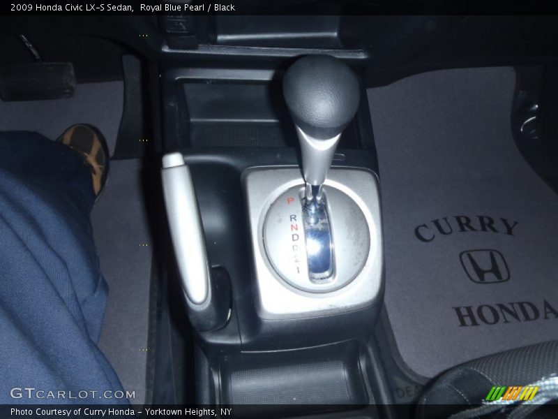 Royal Blue Pearl / Black 2009 Honda Civic LX-S Sedan