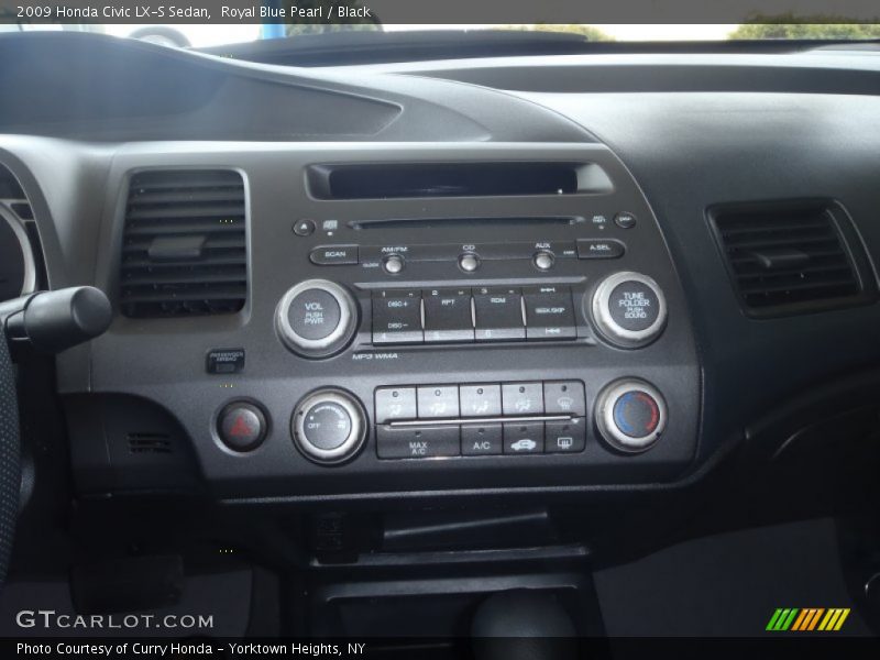 Royal Blue Pearl / Black 2009 Honda Civic LX-S Sedan