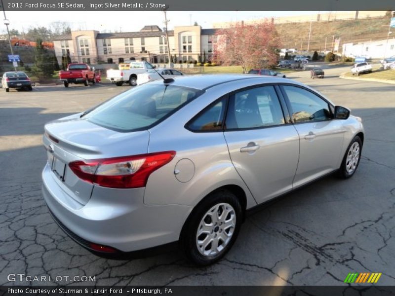 Ingot Silver Metallic / Stone 2012 Ford Focus SE Sedan