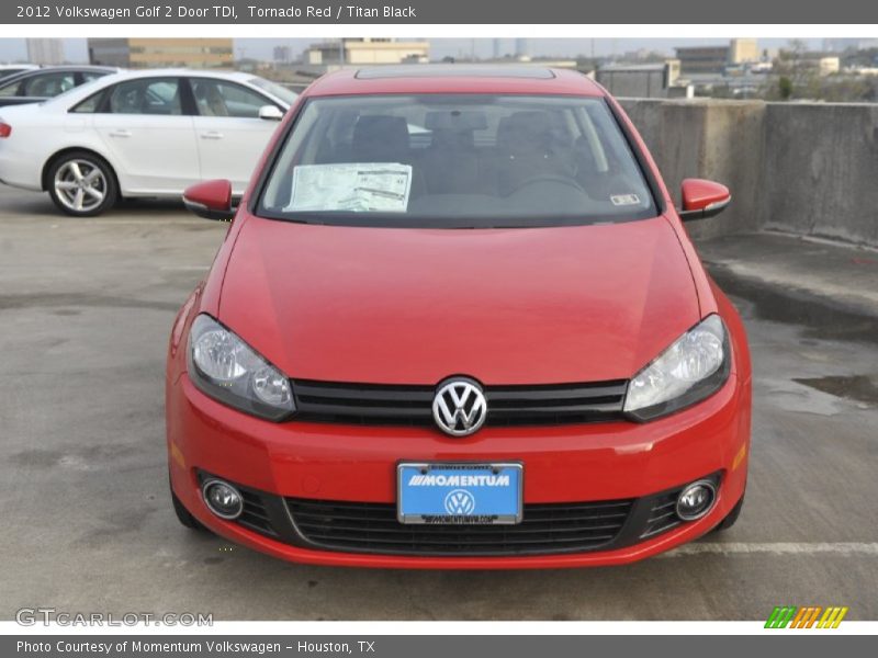 Tornado Red / Titan Black 2012 Volkswagen Golf 2 Door TDI