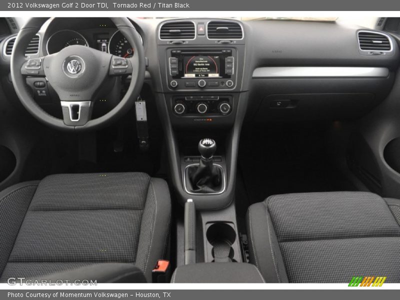 Tornado Red / Titan Black 2012 Volkswagen Golf 2 Door TDI