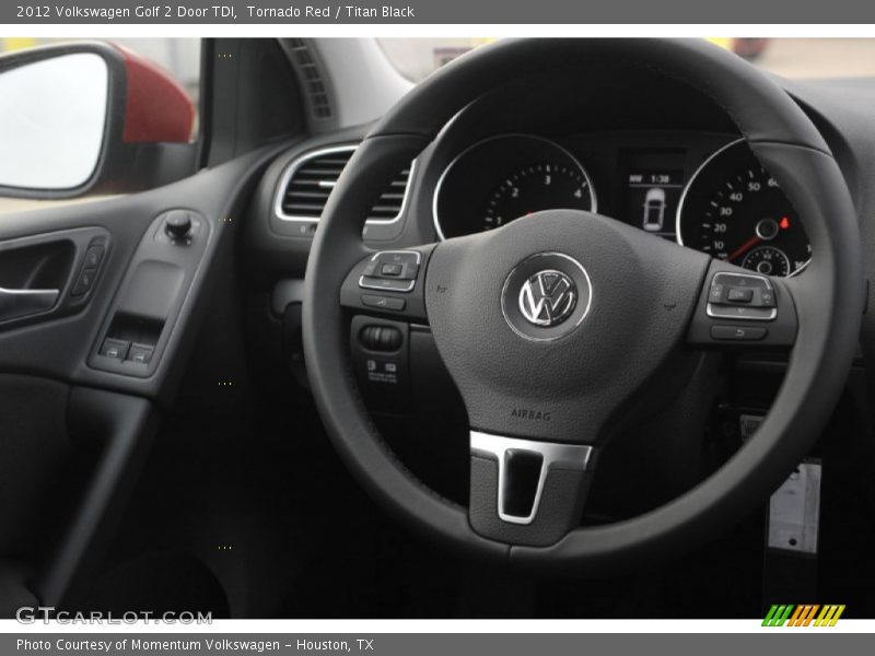 Tornado Red / Titan Black 2012 Volkswagen Golf 2 Door TDI