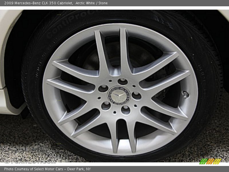 Arctic White / Stone 2009 Mercedes-Benz CLK 350 Cabriolet