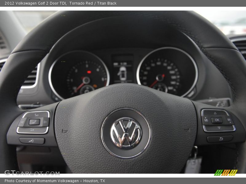 Tornado Red / Titan Black 2012 Volkswagen Golf 2 Door TDI