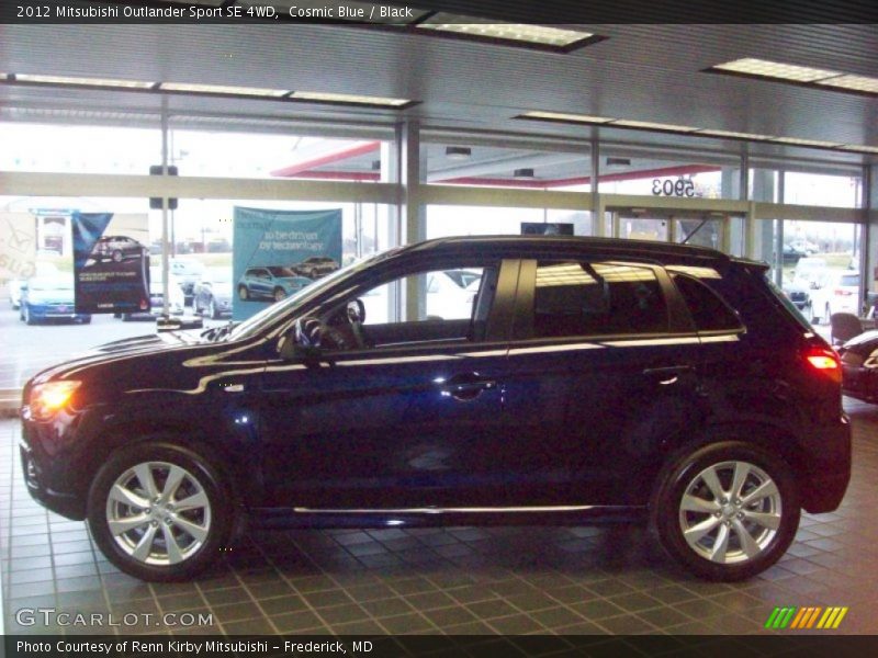 Cosmic Blue / Black 2012 Mitsubishi Outlander Sport SE 4WD