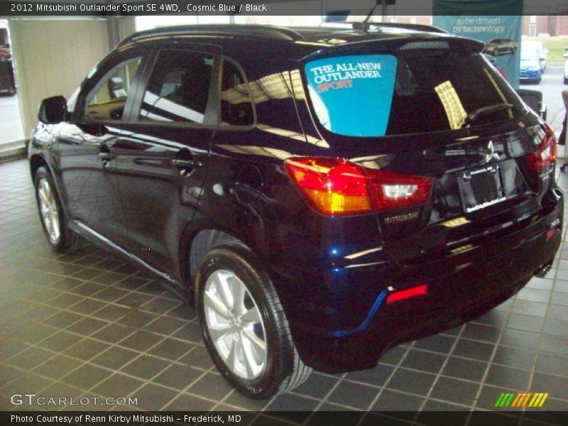 Cosmic Blue / Black 2012 Mitsubishi Outlander Sport SE 4WD