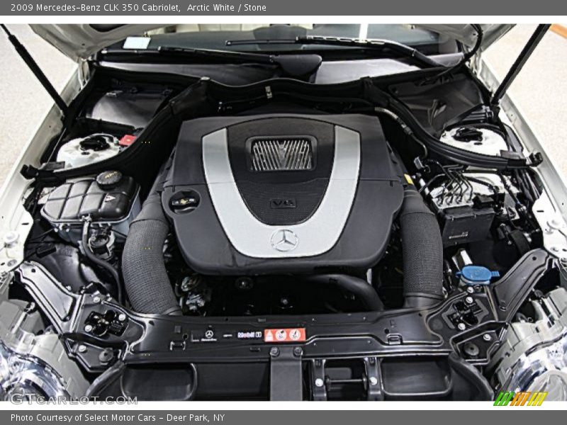 Arctic White / Stone 2009 Mercedes-Benz CLK 350 Cabriolet