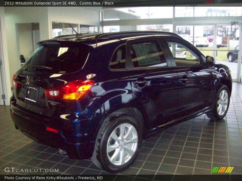Cosmic Blue / Black 2012 Mitsubishi Outlander Sport SE 4WD