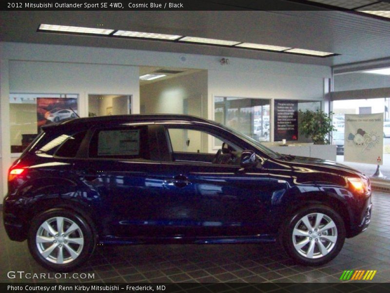 Cosmic Blue / Black 2012 Mitsubishi Outlander Sport SE 4WD