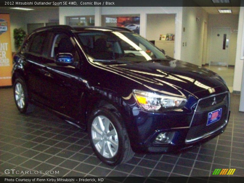 Cosmic Blue / Black 2012 Mitsubishi Outlander Sport SE 4WD