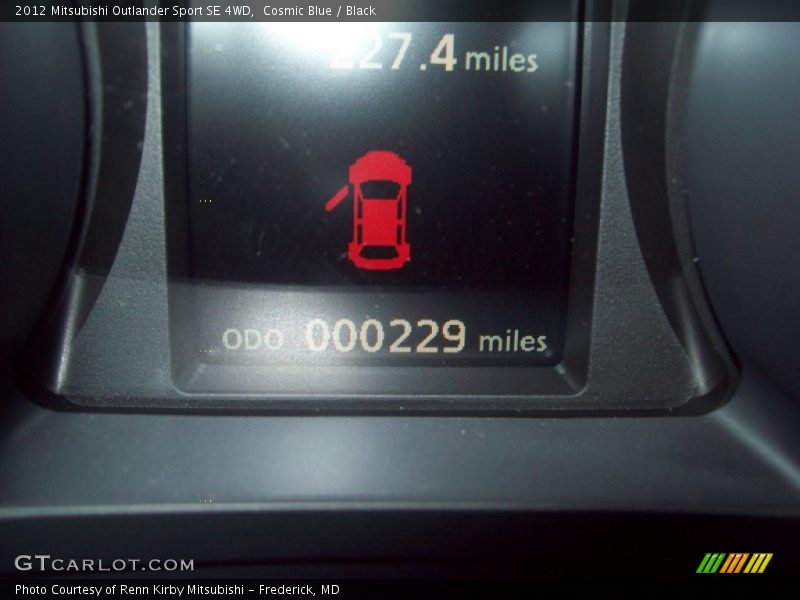 Cosmic Blue / Black 2012 Mitsubishi Outlander Sport SE 4WD