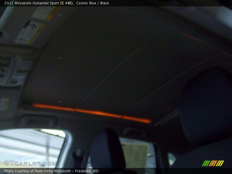 Cosmic Blue / Black 2012 Mitsubishi Outlander Sport SE 4WD