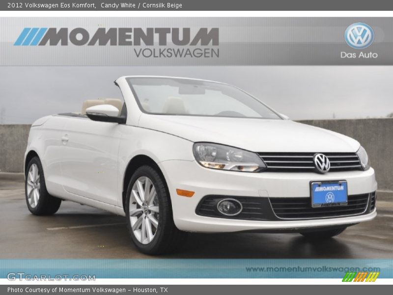 Candy White / Cornsilk Beige 2012 Volkswagen Eos Komfort