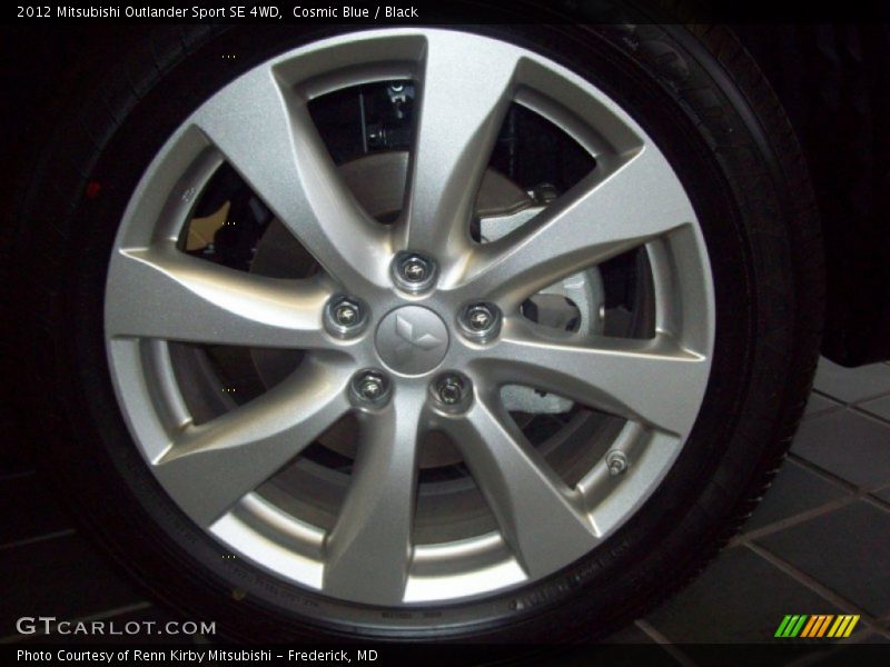 Cosmic Blue / Black 2012 Mitsubishi Outlander Sport SE 4WD