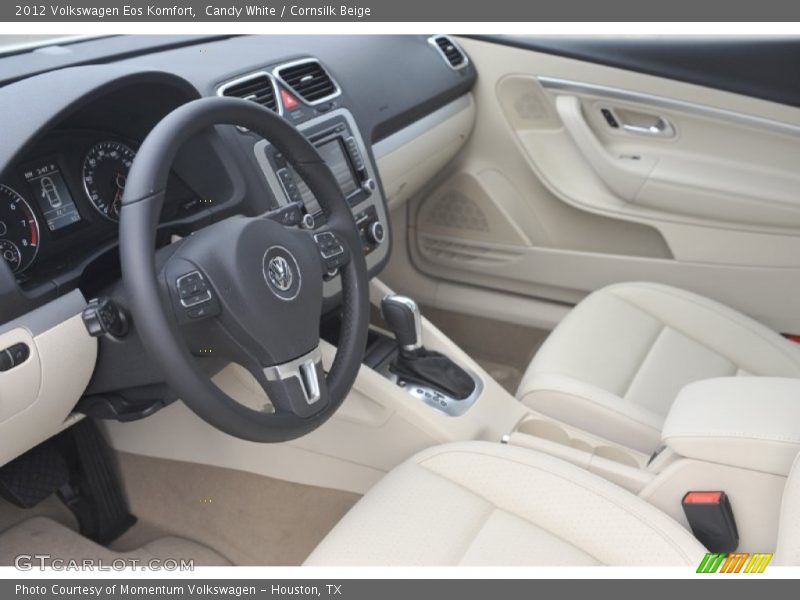 Candy White / Cornsilk Beige 2012 Volkswagen Eos Komfort