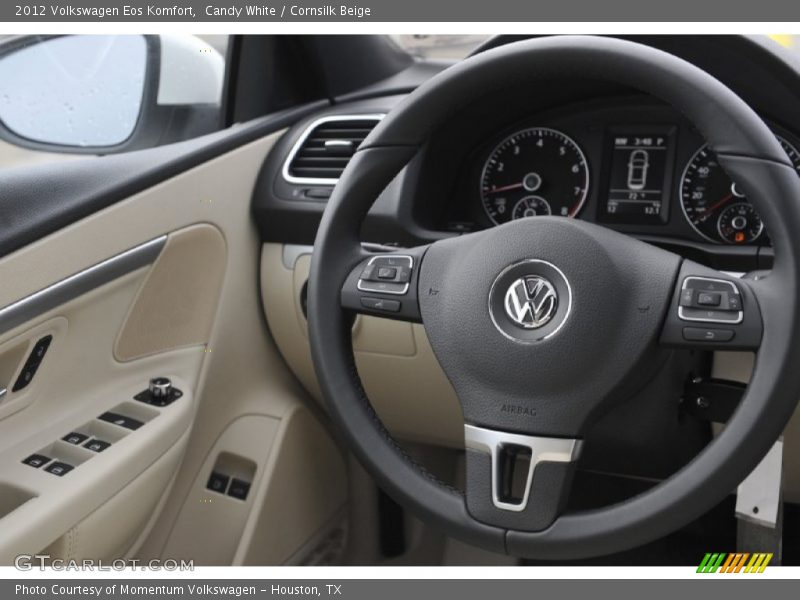 Candy White / Cornsilk Beige 2012 Volkswagen Eos Komfort
