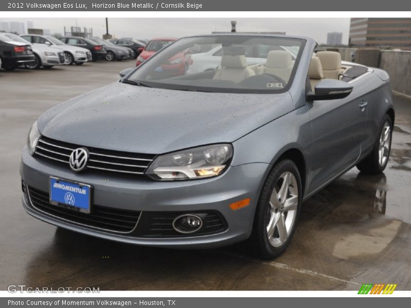 Horizon Blue Metallic / Cornsilk Beige 2012 Volkswagen Eos Lux