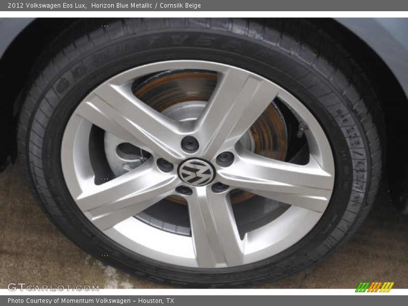 Horizon Blue Metallic / Cornsilk Beige 2012 Volkswagen Eos Lux
