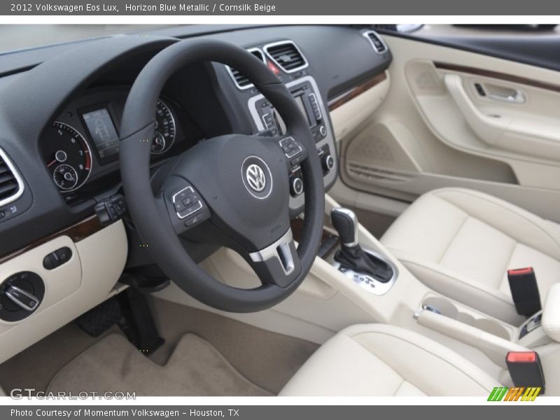 Horizon Blue Metallic / Cornsilk Beige 2012 Volkswagen Eos Lux