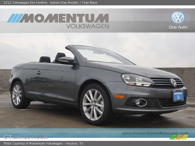 Indium Gray Metallic / Titan Black 2012 Volkswagen Eos Komfort