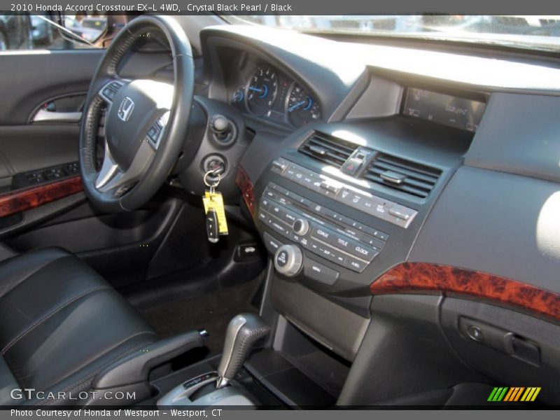 Crystal Black Pearl / Black 2010 Honda Accord Crosstour EX-L 4WD