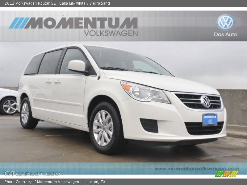 Calla Lily White / Sierra Sand 2012 Volkswagen Routan SE