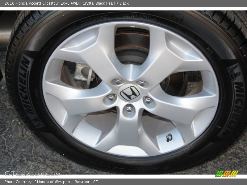 Crystal Black Pearl / Black 2010 Honda Accord Crosstour EX-L 4WD
