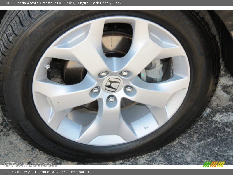 Crystal Black Pearl / Black 2010 Honda Accord Crosstour EX-L 4WD