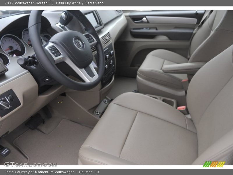 Calla Lily White / Sierra Sand 2012 Volkswagen Routan SE