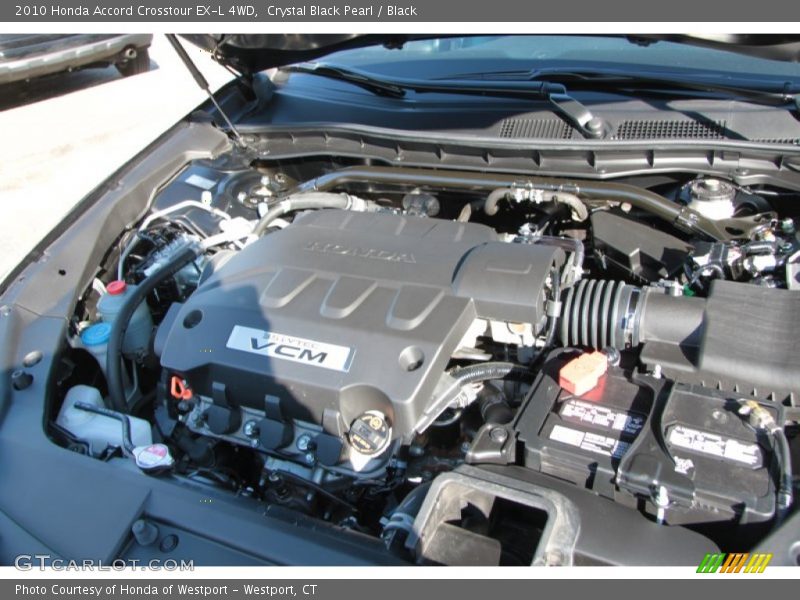 Crystal Black Pearl / Black 2010 Honda Accord Crosstour EX-L 4WD